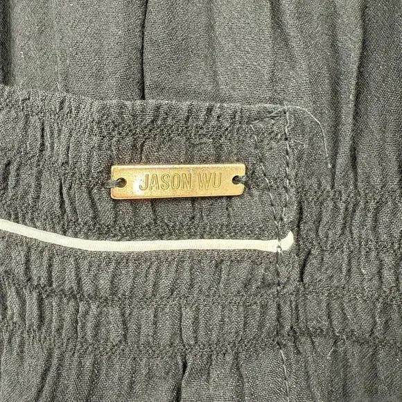 Jason Wu Lightweight Ruched Black Pajama Top Women’s Size XL NWOT Luxury - Picture 6 of 7